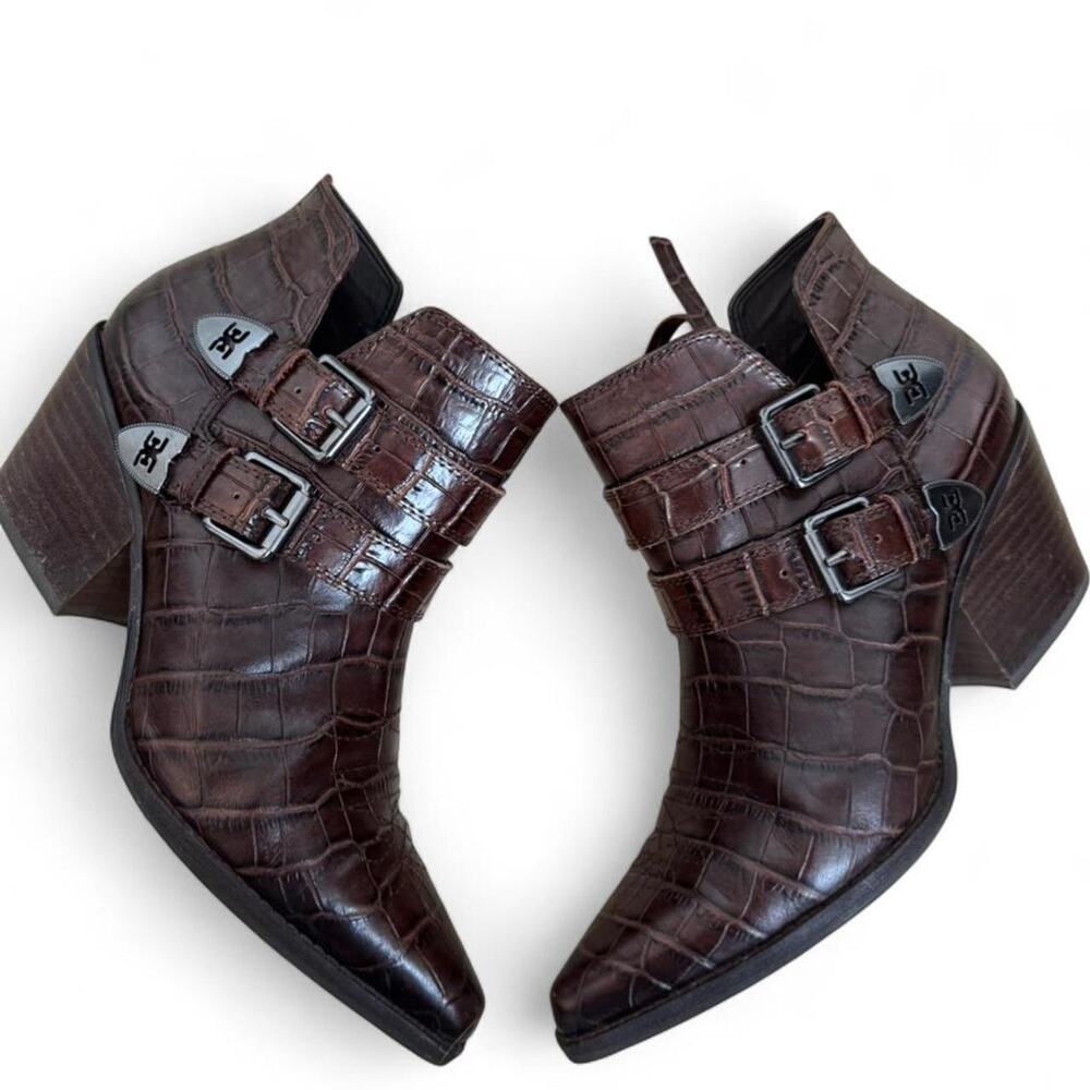 Western inspired sam edelman ankle boots